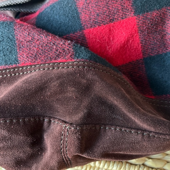 Lucky Brand Buffalo Plaid Red and Black Women's Tote Bag, NWOT - Picture 4 of 8